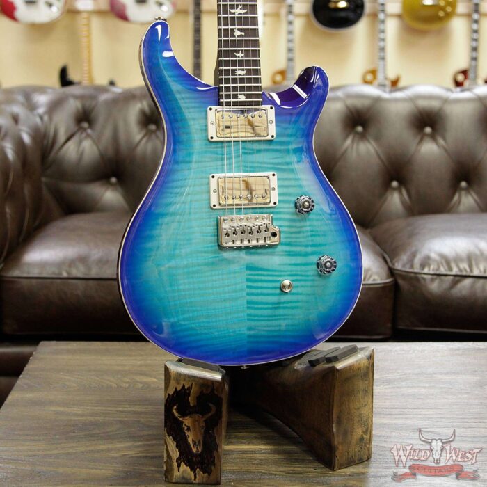 PRS Wild West Guitars Special Run CE 24 Flame Top Painted Neck 57/08 Pickups Makena Blue 286740 - Image 8