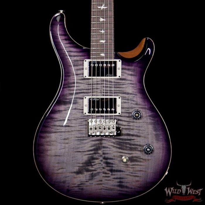 PRS Wild West Guitars Special Run CE 24 Flame Top 57/08 Pickups Faded Grey Black Purple Burst 244030 - Image 3