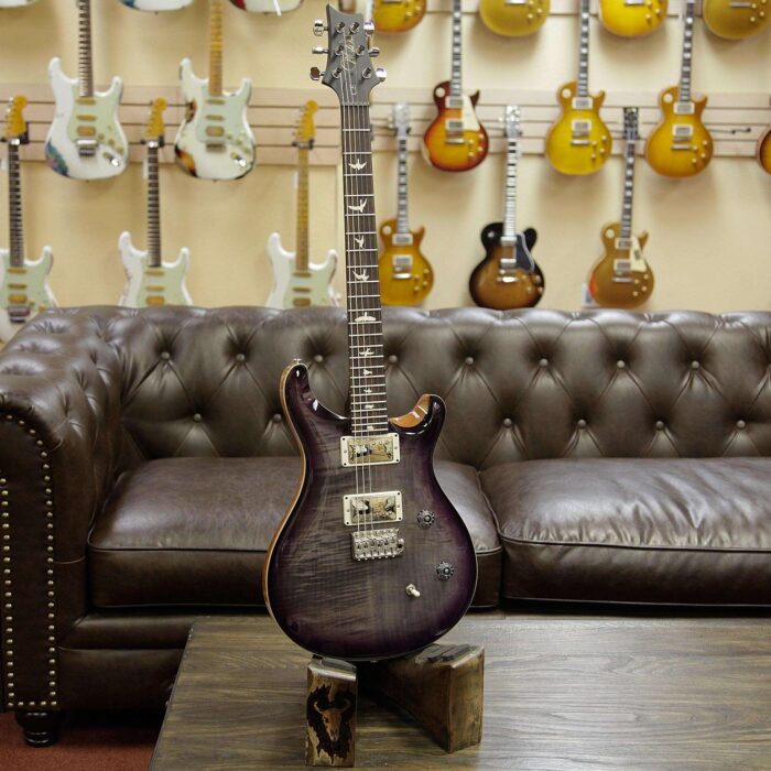 Paul Reed Smith PRS Wild West Guitars Special Run CE 24 Flame Top 57/08 Pickups Charcoal Purple Burst 255247 - Image 5
