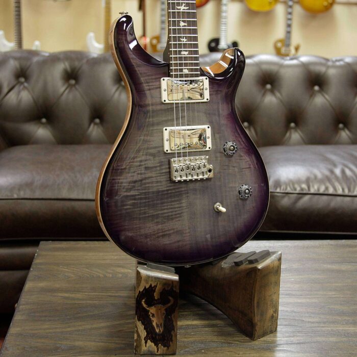 Paul Reed Smith PRS Wild West Guitars Special Run CE 24 Flame Top 57/08 Pickups Charcoal Purple Burst 255247 - Image 7