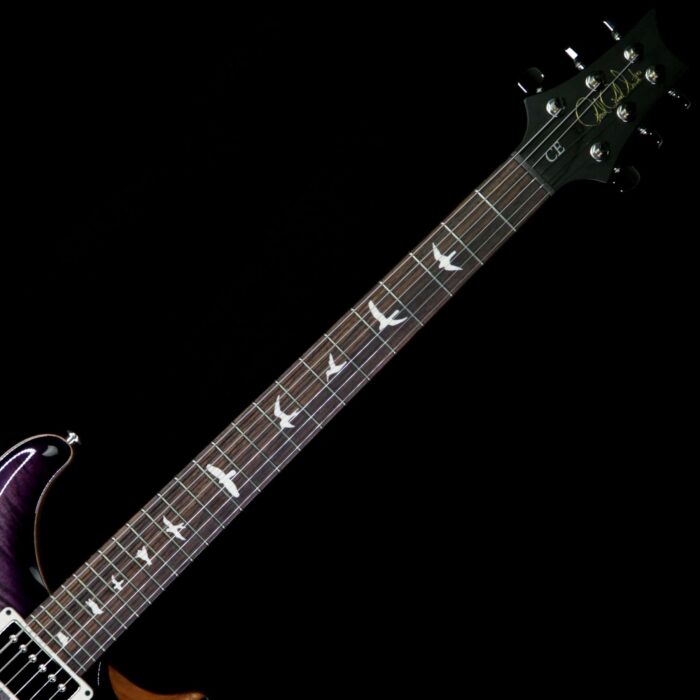 Paul Reed Smith PRS Wild West Guitars Special Run CE 24 Flame Top 57/08 Pickups Charcoal Purple Burst 255247 - Image 4