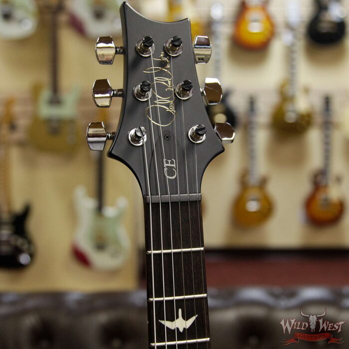 PRS Wild West Guitars Special Run CE 24 Flame Top Painted Neck 57/08 Pickups Faded Gray Black Purple Burst 292566 - Image 6