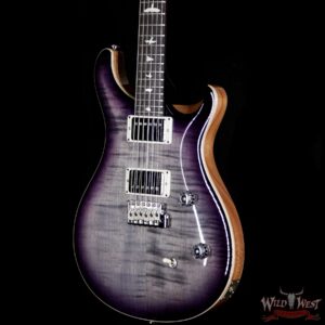 PRS Wild West Guitars Special Run CE 24 Flame Top Painted Neck 57/08 Pickups Faded Gray Black Purple Burst 292575 - Image 2
