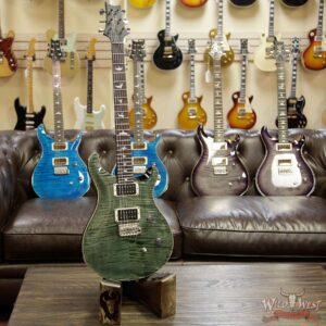 Paul Reed Smith PRS CE 24 Flame Top Painted Neck Trampas Green - Image 5