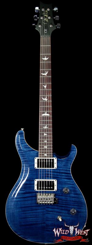 PRS Wild West Guitars Special Run CE 24 Flame Maple Top and 57/08 Pickups Whale Blue 243897