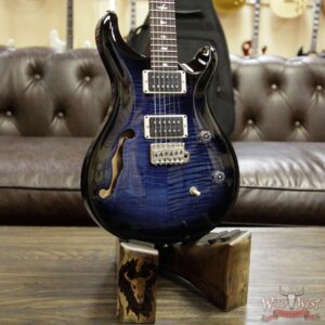 Paul Reed Smith PRS CE 24 Semi-Hollow Flame Top Painted Neck Faded Blue Smokeburst - Image 6