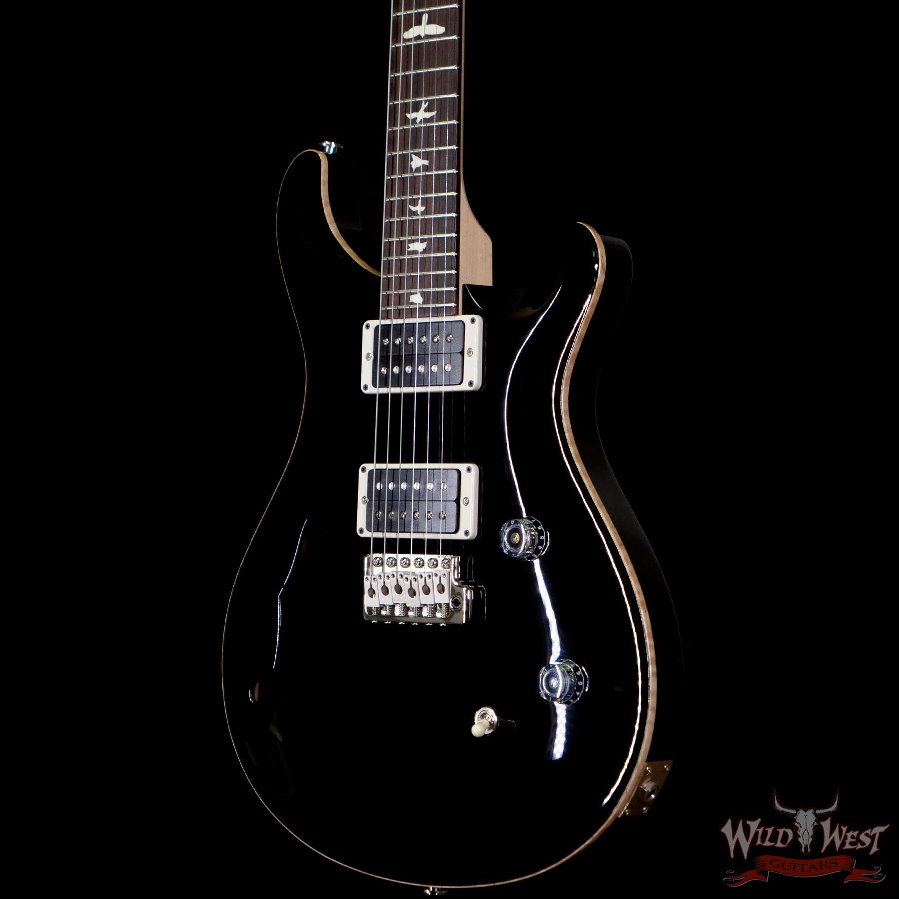 prs-ce24sh-302957-br__wwg-1.jpg Paul Reed Smith PRS CE 24 Semi-Hollow Rosewood Fingerboard Solid Black - Image 2