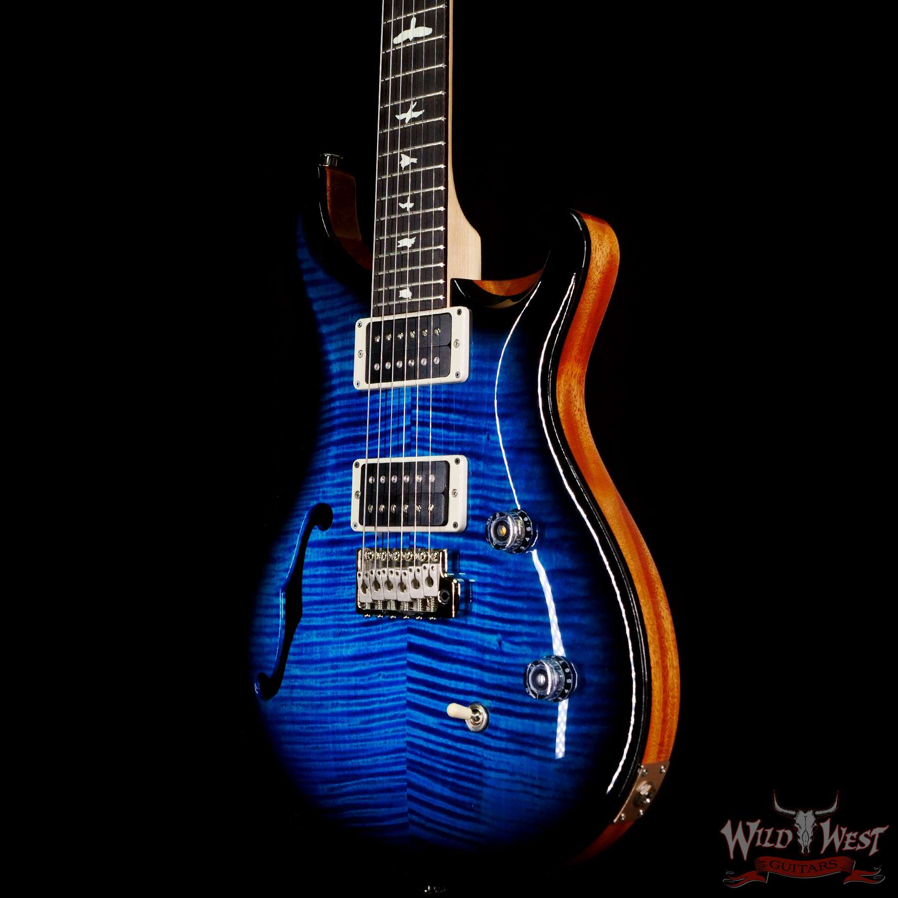 prs-ce24sh-330174-br__wwg.jpg Paul Reed Smith PRS Bolt-On CE 24 Semi-Hollow Sapphire Smokeburst - Image 2