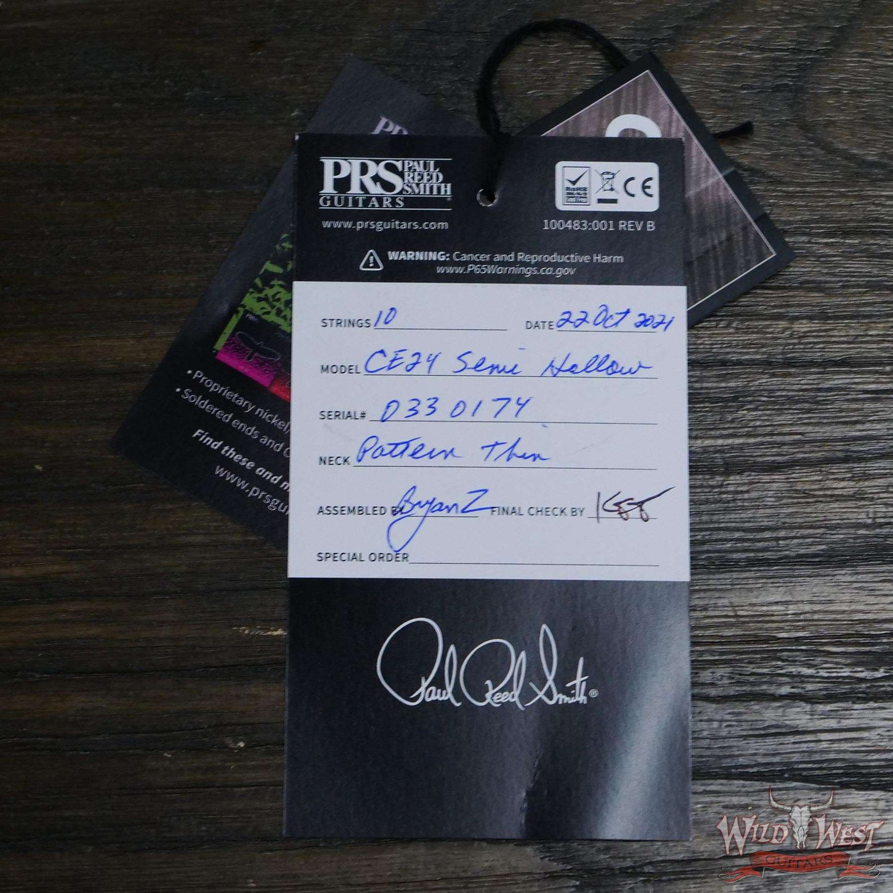 prs-ce24sh-330174-d7__wwg.jpg Paul Reed Smith PRS Bolt-On CE 24 Semi-Hollow Sapphire Smokeburst - Image 12
