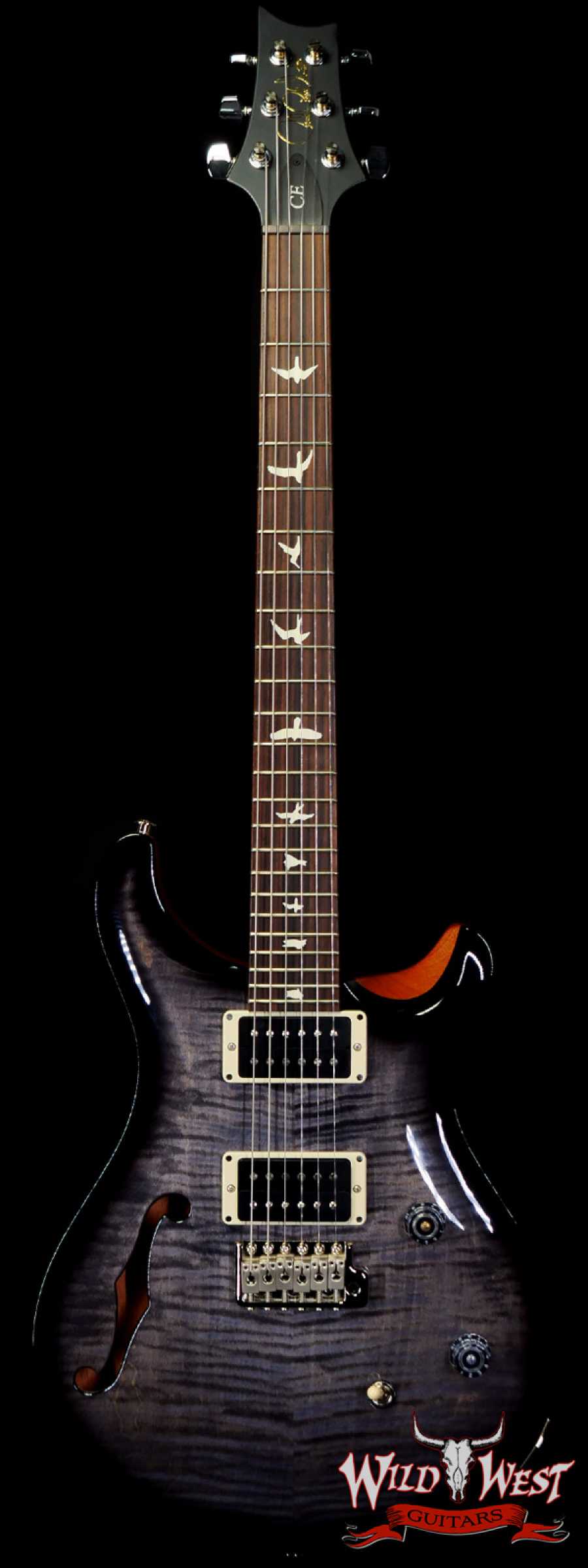 prs-ce24sh-340054-main__wwg_large.jpg Paul Reed Smith PRS CE 24 Semi-Hollow Rosewood Fingerboard Charcoal Smokewrap Burst - Image 1