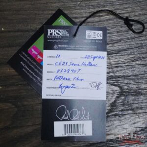 Paul Reed Smith PRS Bolt-On Eletrics CE 24 Semi-Hollow Trampas Green Smokeburst - Image 11