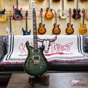 Paul Reed Smith PRS Bolt-On Eletrics CE 24 Semi-Hollow Trampas Green Smokeburst - Image 5