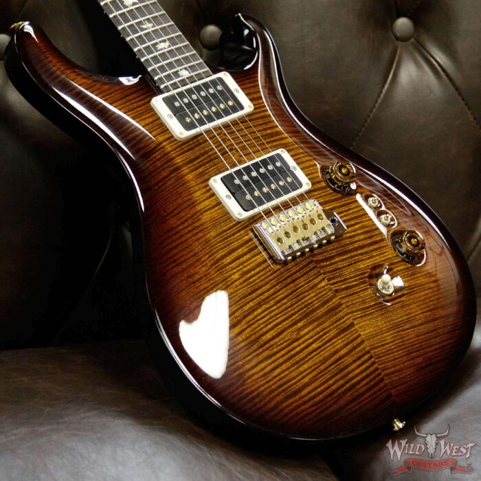 PRS Core 10 Top 35th Anniversary Custom 24 Cu 24-08 Black Gold Burst Flame Maple Top Rosewood Fingerboard - Image 9