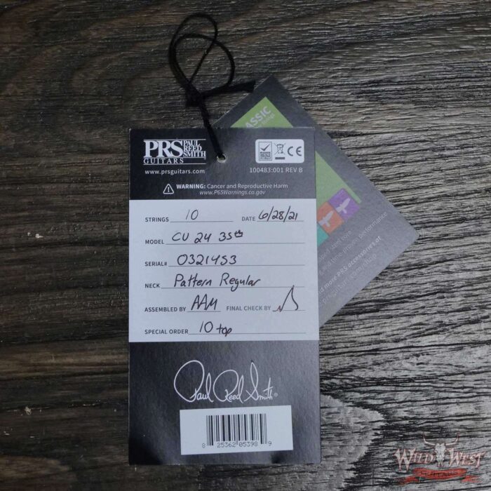 Paul Reed Smith PRS 10 Top 35th Anniversary Custom 24 Mash Green Smokeburst - Image 11