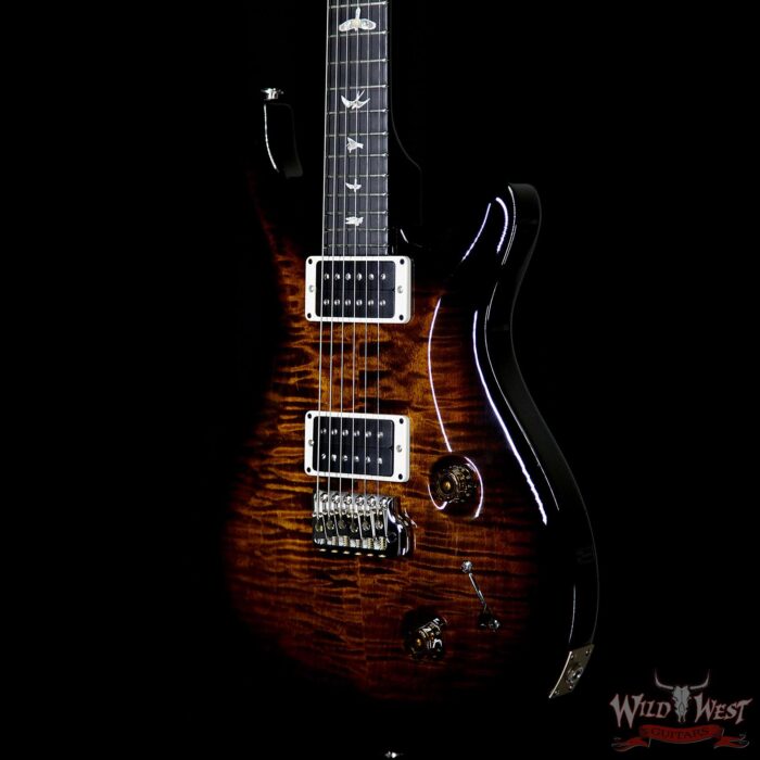 Paul Reed Smith PRS Core Model Flame Maple Top Custom 22 Ebony Fingerboard Black Gold Burst - Image 2