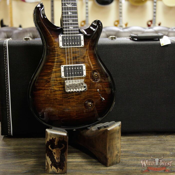 Paul Reed Smith PRS Core Model Flame Maple Top Custom 22 Ebony Fingerboard Black Gold Burst - Image 7
