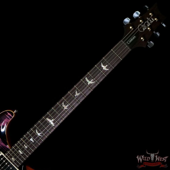 Paul Reed Smith PRS Core Series Custom 24 Rosewood Fingerboard Purple Iris Natural Back - Image 4