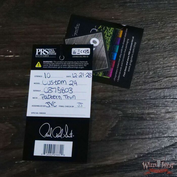 2023 Paul Reed Smith PRS Core Series Custom 24 Rosewood Fingerboard Cobalt Blue 7.35 LBS - Image 11