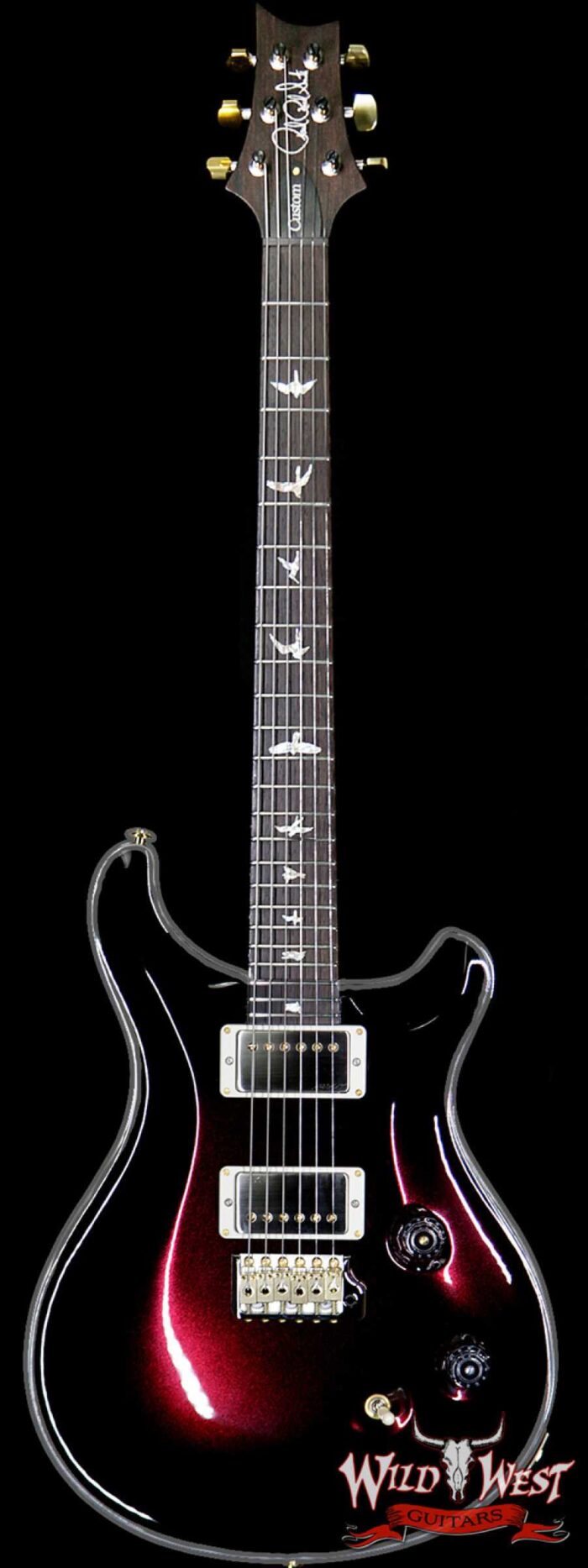 PRS Core Custom 24 with 58/15 LT Pickups Brazilian Rosewood Fingeboard Dark Magenta Metallic - Image 1