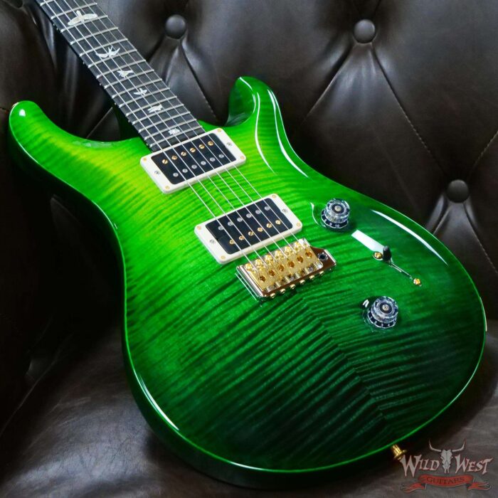 Paul Reed Smith PRS Core 10 Top Custom 24 Ebony Fingerboard Emerald Fade Wrap - Image 7