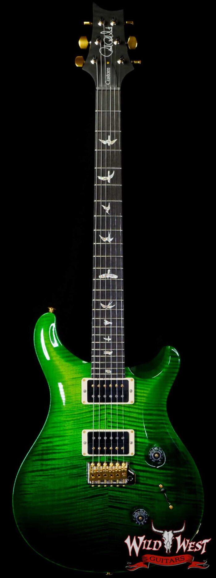 Paul Reed Smith PRS Core 10 Top Custom 24 Ebony Fingerboard Emerald Fade Wrap - Image 1