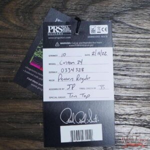 Paul Reed Smith PRS Core 10 Top Custom 24 Rosewood Fingerboard Ultra Violet Smokewrap Burst - Image 11