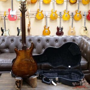 PRS Core Flame 10 Top Hollowbody II Piezo HB2 Rosewood Fingerboard Black Gold Burst - Image 8