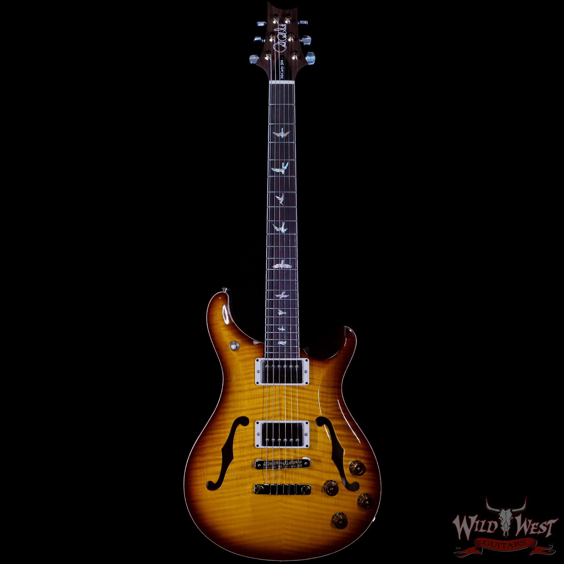 prs-core-hbii594-mccartysunburst-306497-f__wwg.jpg Paul Reed Smith PRS Core McCarty 594 Hollowbody II HB2 McCarty Sunburst - Image 3