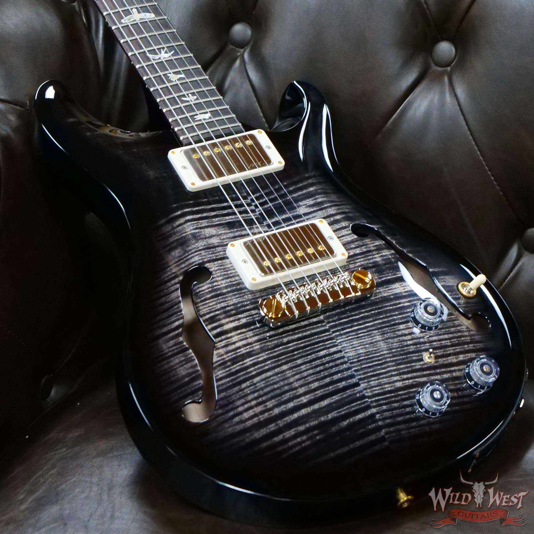 prs-core-hbiip-325836-d3__wwg.jpg Paul Reed Smith PRS Core 10 Top Hollowbody II Piezo HB2 Charcoal Smokeburst - Image 7