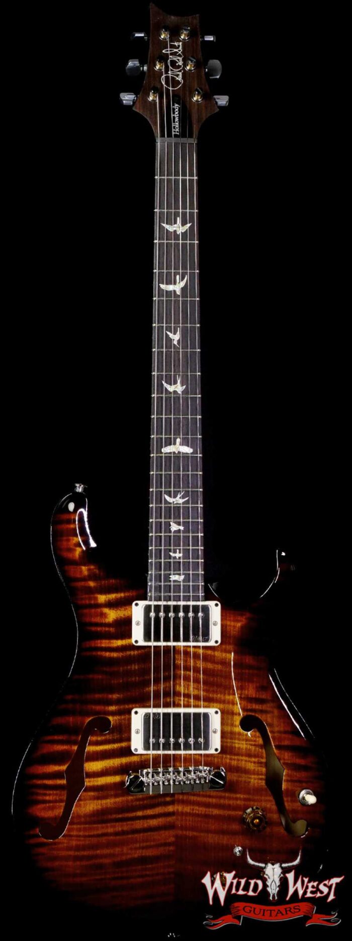 Paul Reed Smith PRS Core Series Hollowbody II Piezo HB2 Black Gold Wrapburst - Image 1