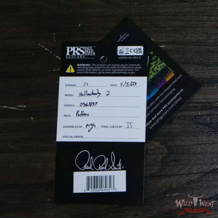 Paul Reed Smith PRS Core Series Hollowbody II Piezo HB2 Purple Iris - Image 12