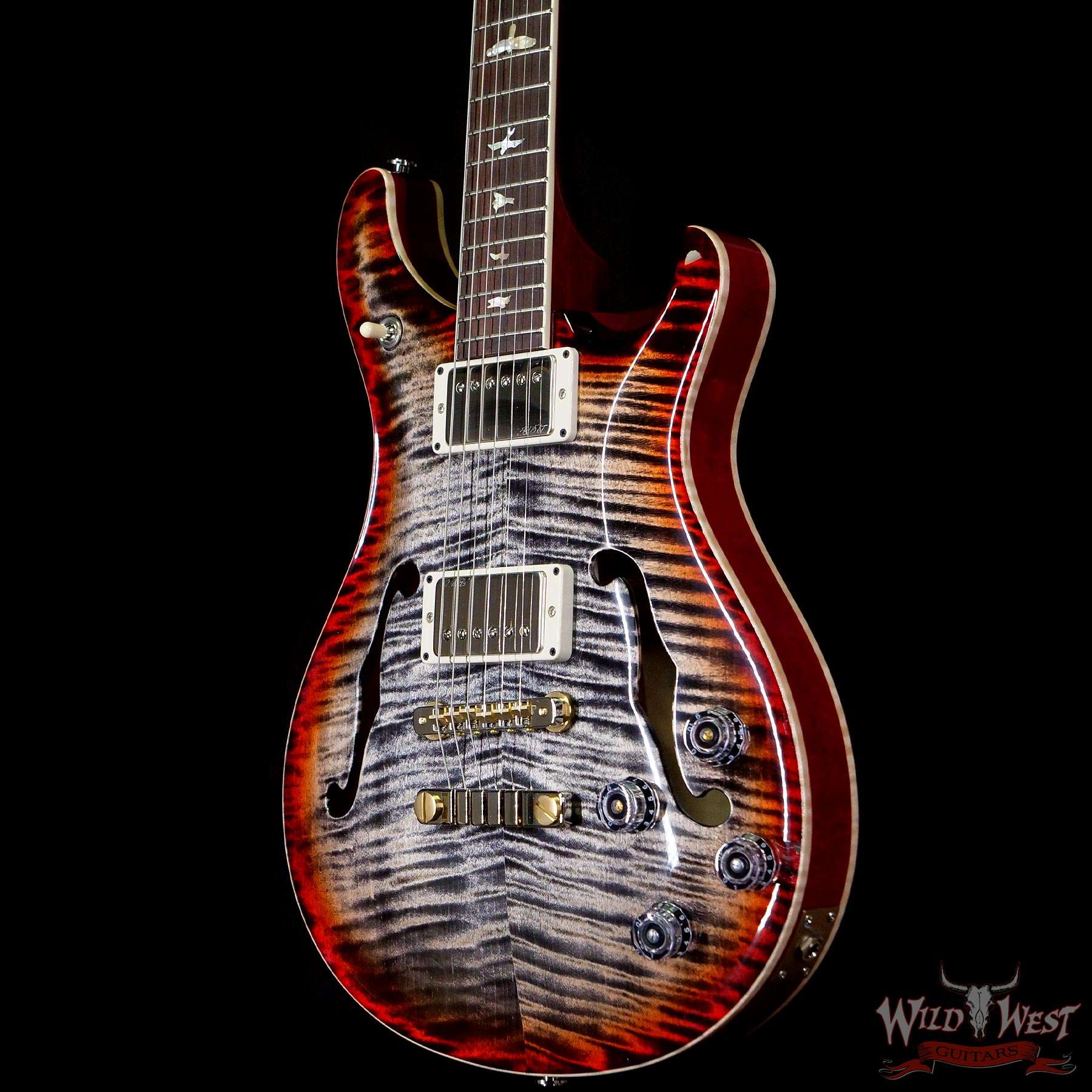 prs-core-mc594hbii-ccb-304547-br__wwg.jpg Paul Reed Smith PRS Core McCarty 594 Hollowbody II HB2 Charcoal Cherry Burst - Image 2