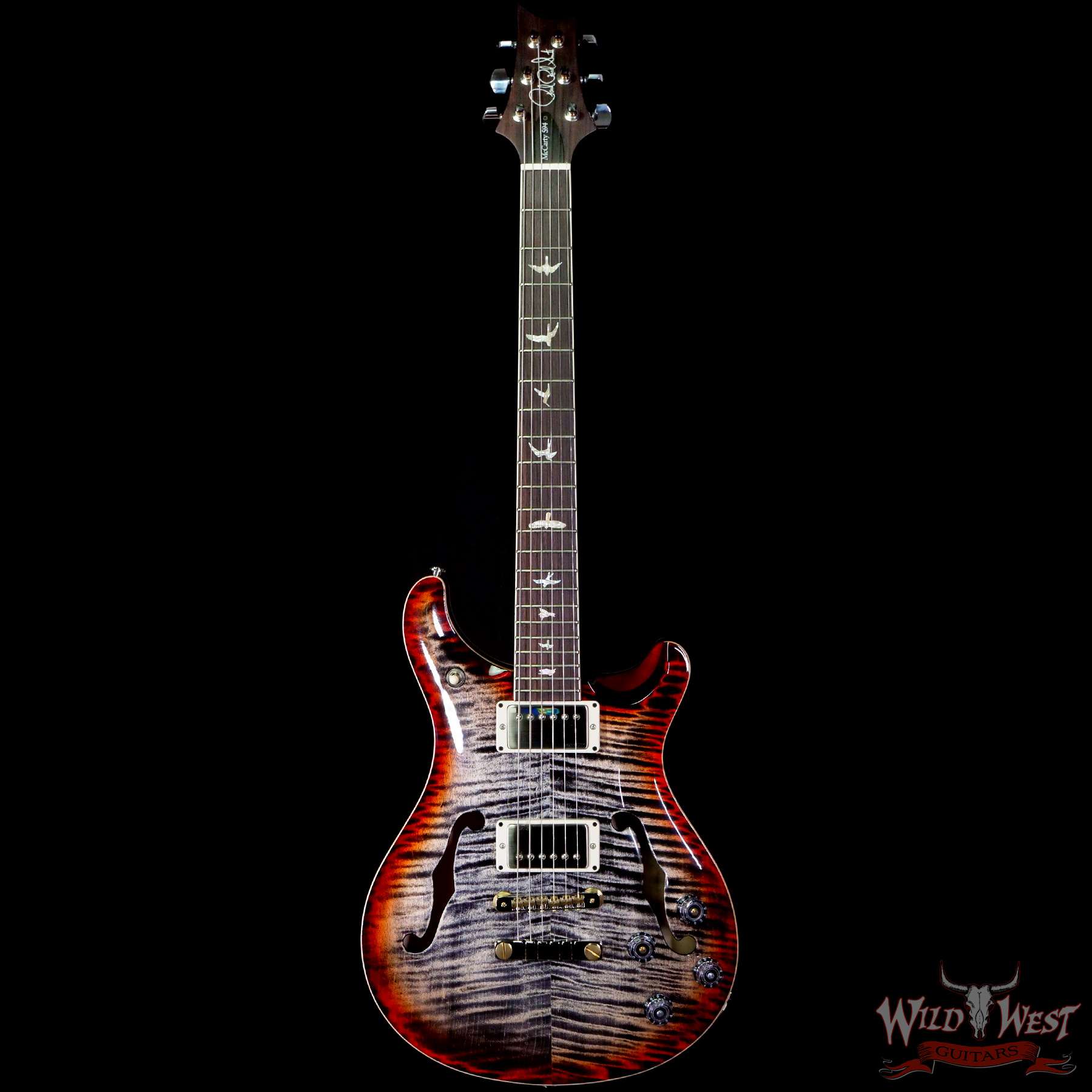 prs-core-mc594hbii-ccb-304547-f__wwg.jpg Paul Reed Smith PRS Core McCarty 594 Hollowbody II HB2 Charcoal Cherry Burst - Image 3