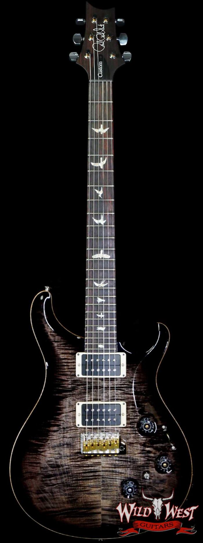 2023 Paul Reed Smith PRS Core Series Custom 24 Piezo Rosewood Fingerboard Charcoal Black Burst - Image 1