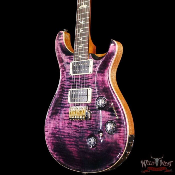 Paul Reed Smith PRS Core Series Custom 24 Piezo Rosewood Fingerboard Purple Iris Natural Back - Image 2