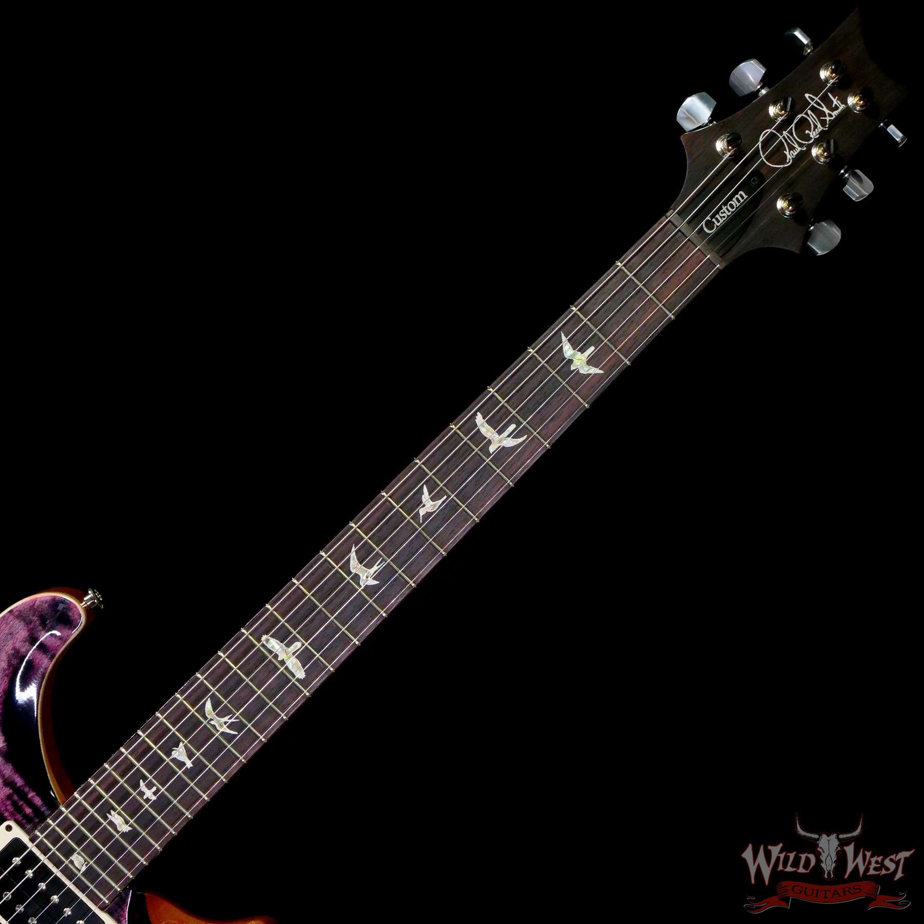 prs-core-p24-360293-c2__wwg.jpg Paul Reed Smith PRS Core Series Custom 24 Piezo Rosewood Fingerboard Purple Iris Natural Back - Image 4