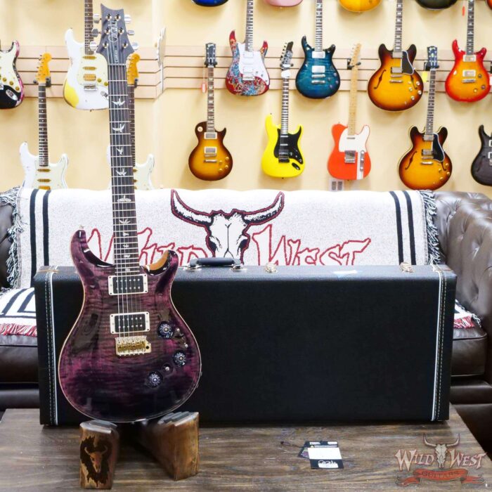 Paul Reed Smith PRS Core Series Custom 24 Piezo Rosewood Fingerboard Purple Iris Natural Back - Image 6