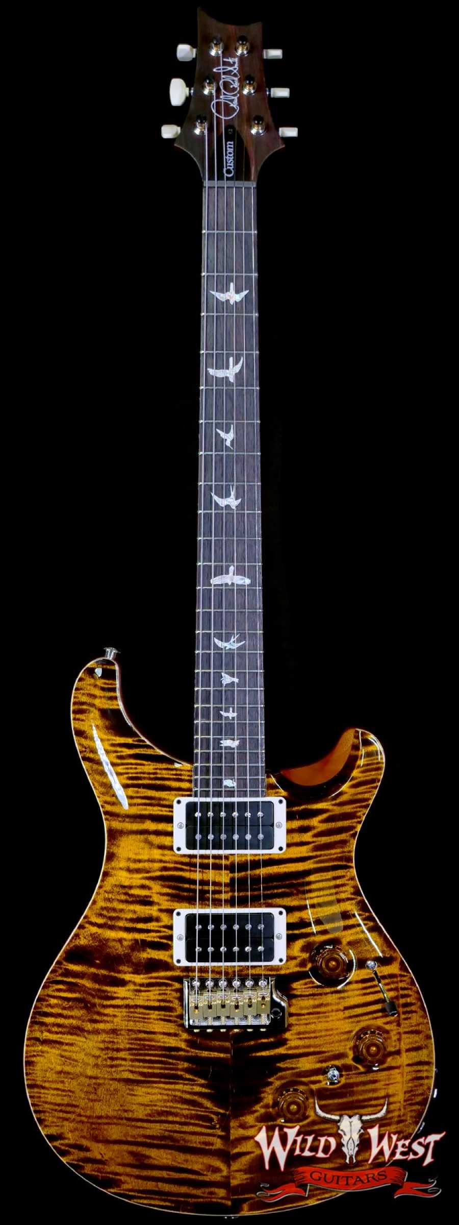 prs-core-p24-370368-main__wwg_large.jpg Paul Reed Smith PRS Core Series Custom 24 Piezo Rosewood Fingerboard Yellow Tiger with Natural Back 8.00 LBS - Image 1