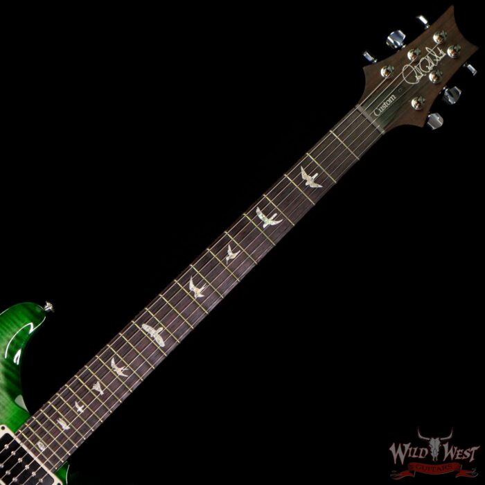 PRS Core Custom 24 Piezo P24 w/ Pattern Thin Neck Trampas Green Wrap Burst - Image 4