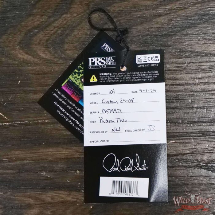Paul Reed Smith PRS Core Series Custom 24-08 Rosewood Fingerboard Cobalt Blue 7.80 LBS - Image 11