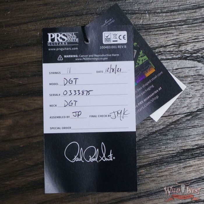 Paul Reed Smith PRS Core David Grissom Trem Signature DGT Birds Inlay Faded Violet Burst - Image 11