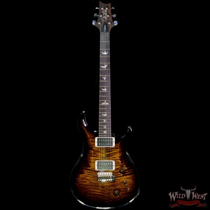 Paul Reed Smith PRS Core Flame Maple Tio Custom 22 Rosewood Fingerboard Black Gold Burst - Image 3