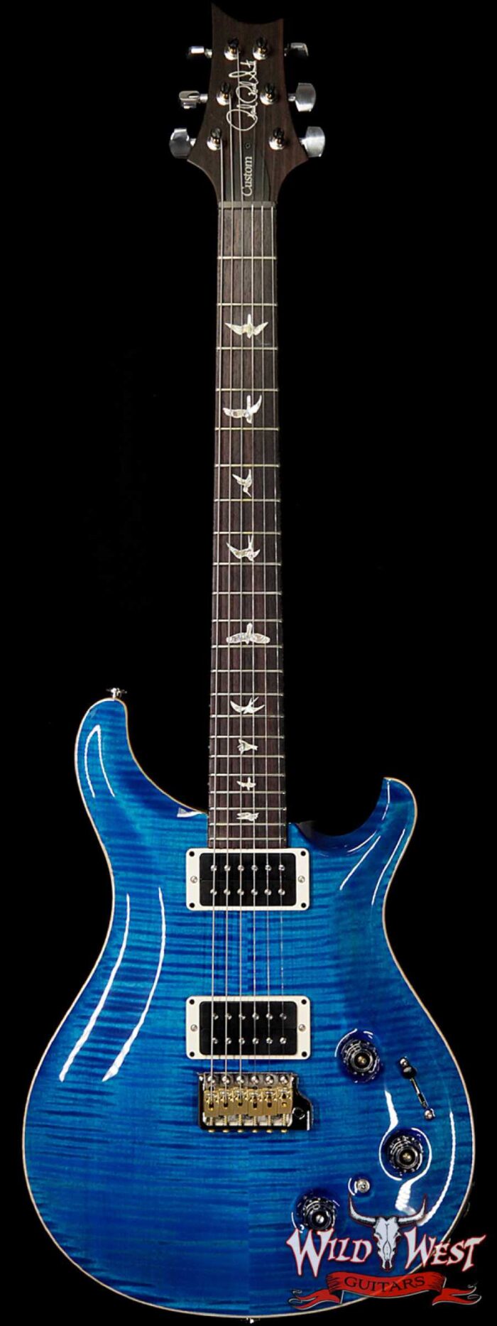 Paul Reed Smith PRS Core Model Flame Maple Top Custom 22 Piezo Rosewood Fingerboard Aquamarine - Image 1