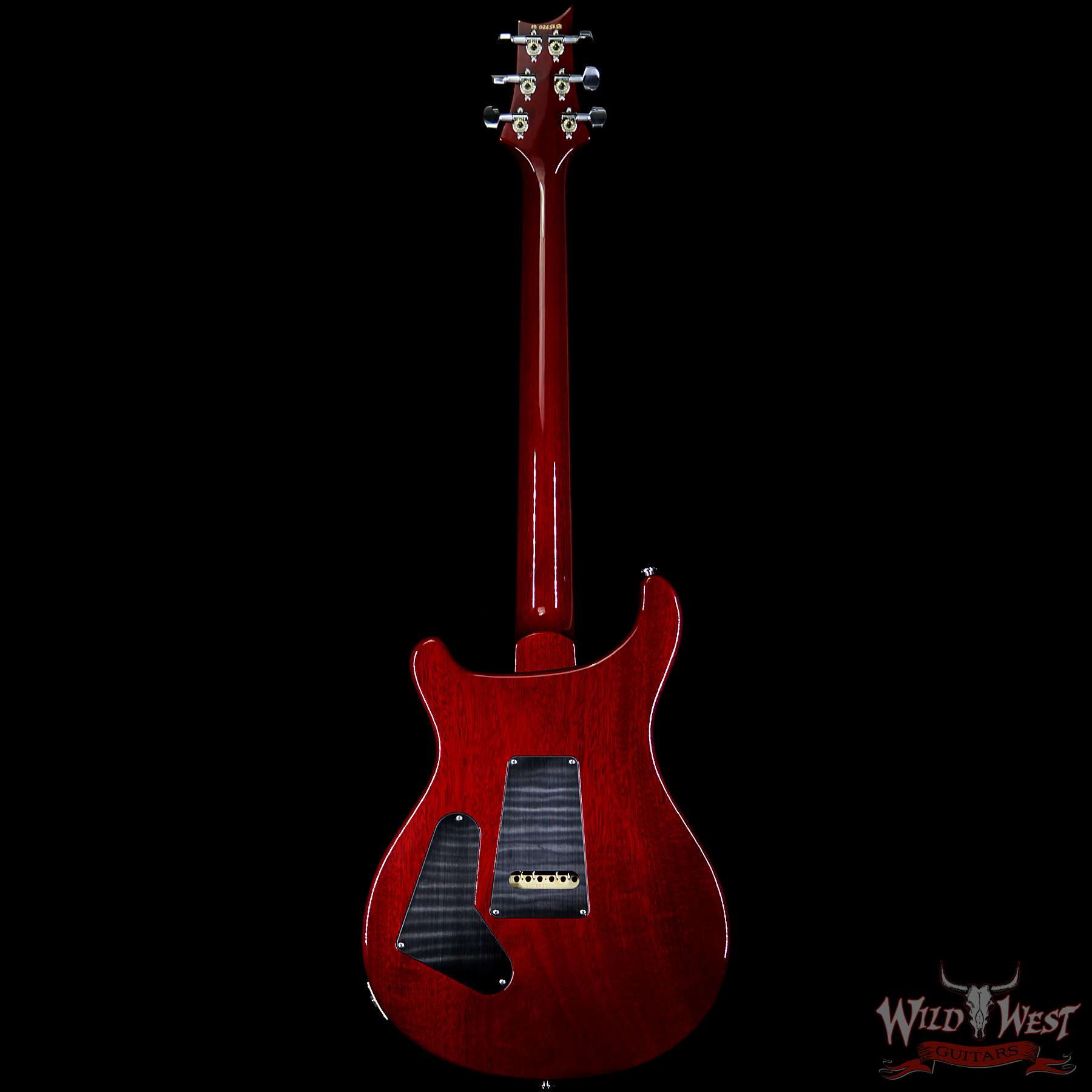 prs-cu24-265658-b__wwg.jpg Paul Reed Smith PRS Custom 24 Flame Maple Top Rosewood Fingerboard Blood Orange - Image 5