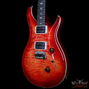 Paul Reed Smith PRS Custom 24 Flame Maple Top Rosewood Fingerboard Blood Orange - Image 2