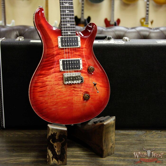 Paul Reed Smith PRS Custom 24 Flame Maple Top Rosewood Fingerboard Blood Orange - Image 11