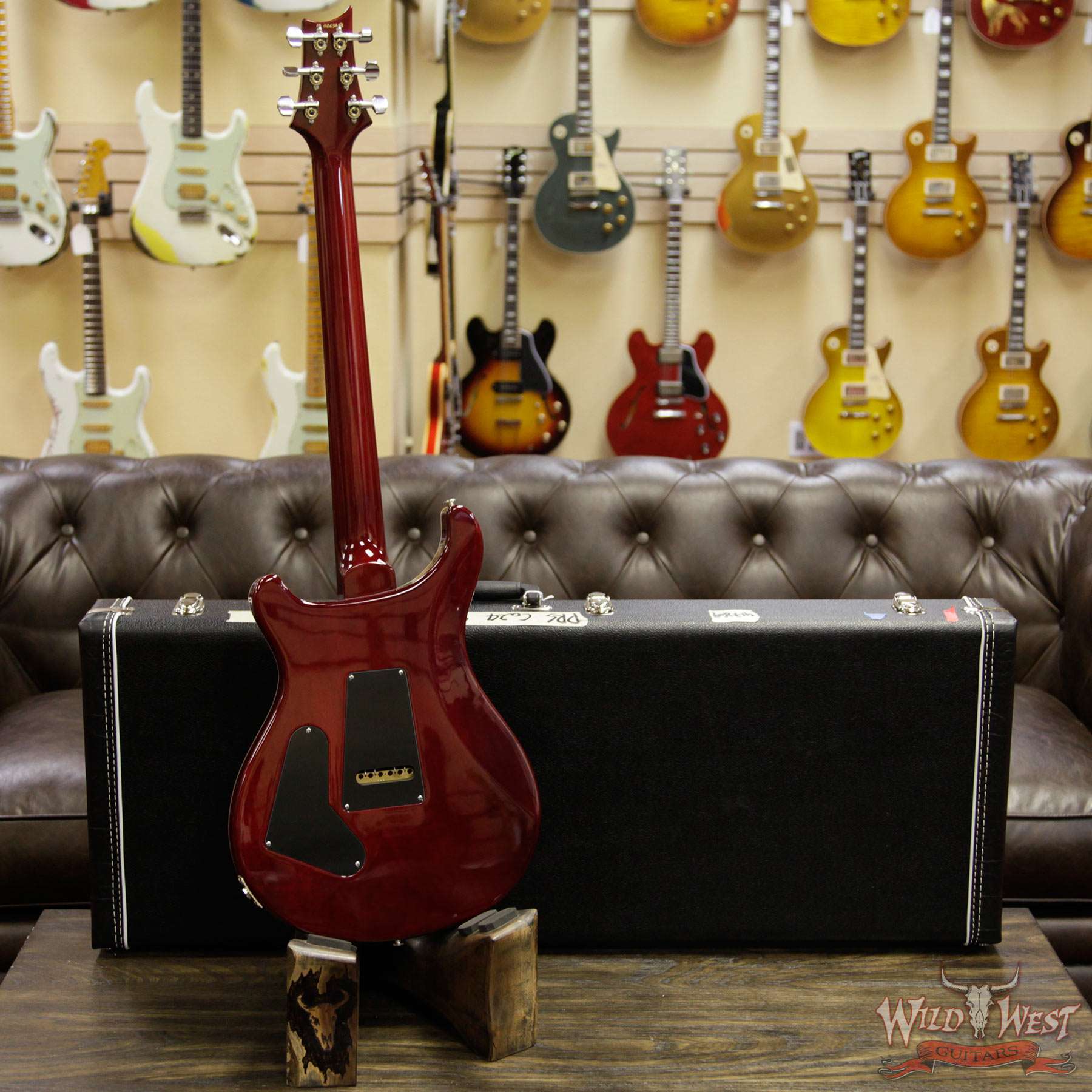 prs-cu24-265658-d3__wwg.jpg Paul Reed Smith PRS Custom 24 Flame Maple Top Rosewood Fingerboard Blood Orange - Image 12