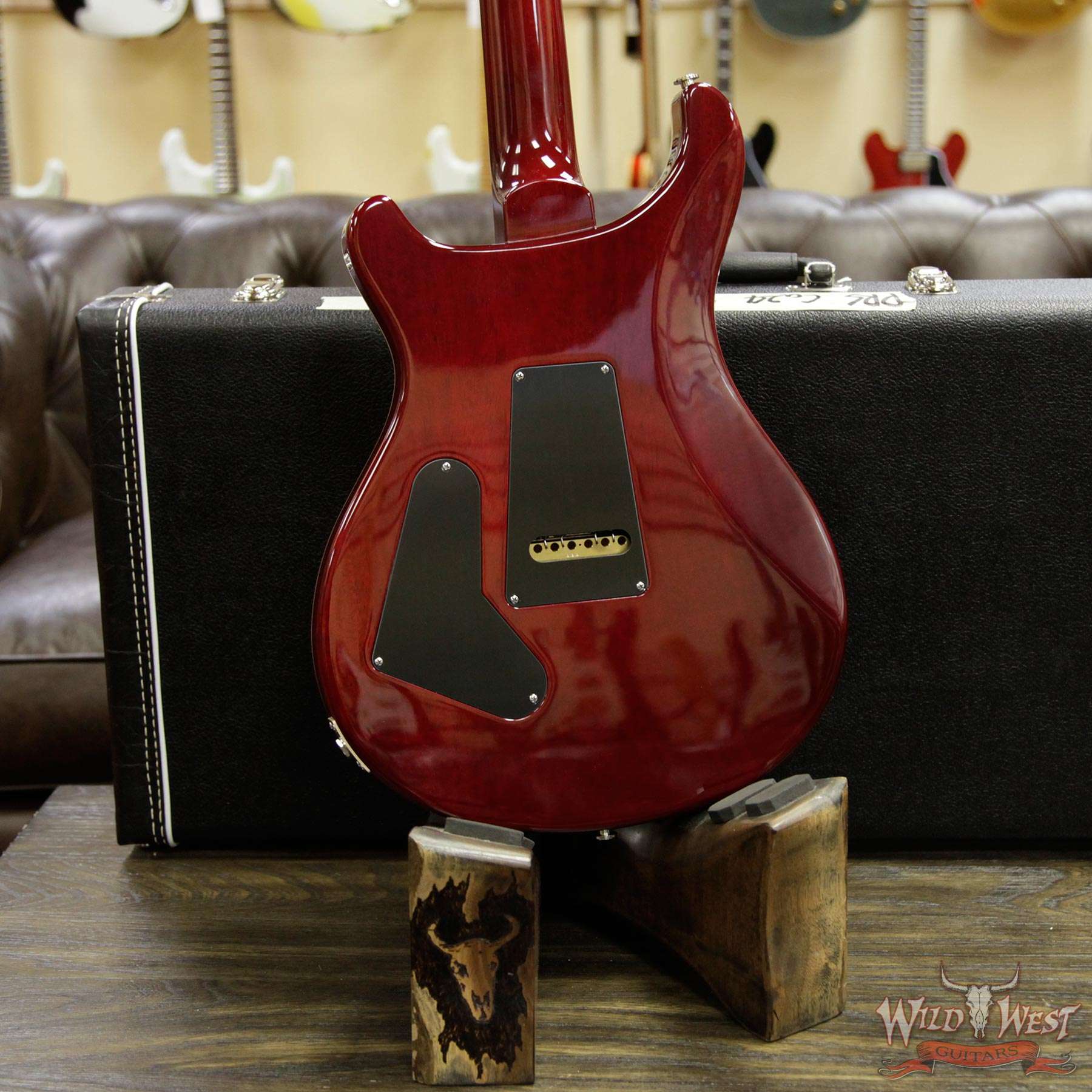 prs-cu24-265658-d4__wwg.jpg Paul Reed Smith PRS Custom 24 Flame Maple Top Rosewood Fingerboard Blood Orange - Image 14