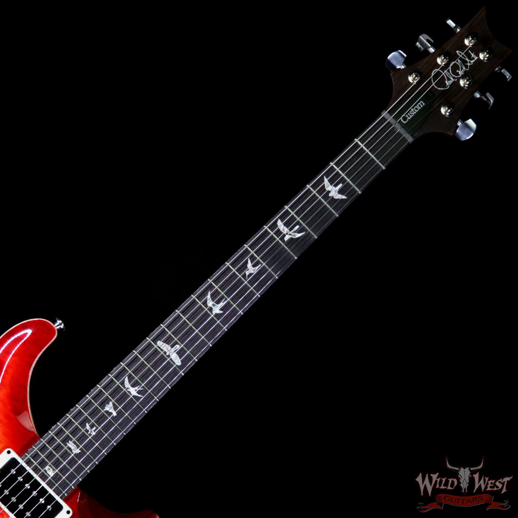 prs-cu24-265658-nf__wwg.jpg Paul Reed Smith PRS Custom 24 Flame Maple Top Rosewood Fingerboard Blood Orange - Image 7