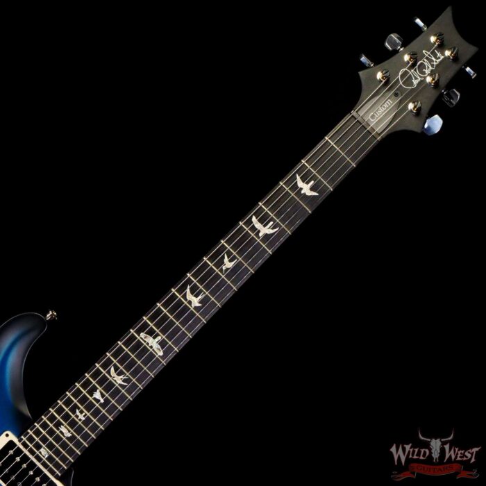 2022 Paul Reed Smith PRS Core Custom 24 Ebony Fingerboard Satin Frost Blue Metallic Smokeburst 8.05 LBS - Image 4